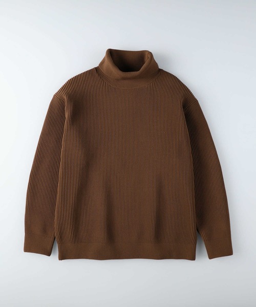 BACK NUMBER(バックナンバー)の「【BACK NUMBER】畦編みタートルニット(ニット/セーター・メンズ・ブラウン/ブラック/オフホワイト・L/XL/S/M)」の10枚目の写真