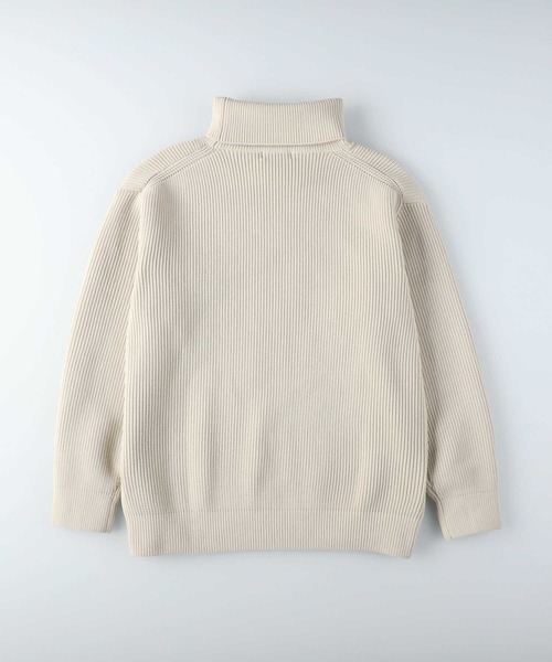 BACK NUMBER(バックナンバー)の「【BACK NUMBER】畦編みタートルニット(ニット/セーター・メンズ・ブラウン/ブラック/オフホワイト・L/XL/S/M)」の9枚目の写真