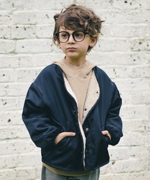 【裏ボア】ノーカラーライトジャケット