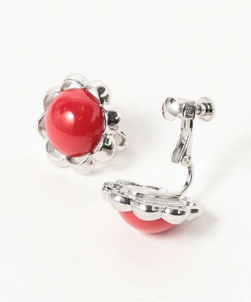 Ray BEAMS（レイビームス）の「Ray BEAMS / レトロ フラワー イヤリング（イヤリング・レディース・レッド/ネイビー・ONE SIZE）」の3枚目の写真