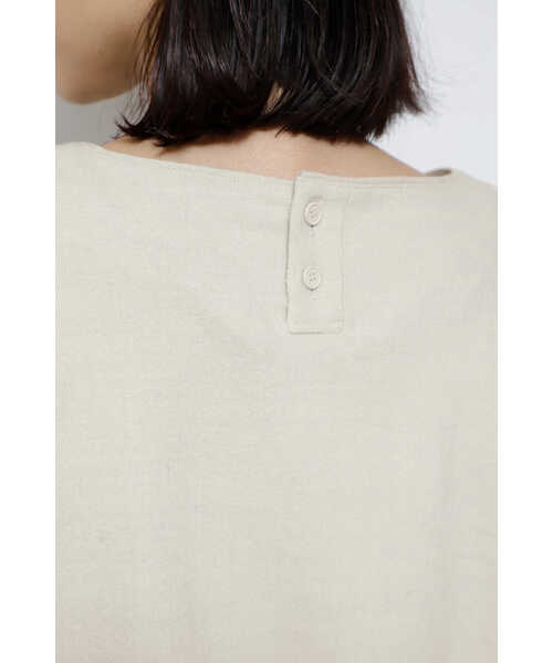 human woman(ヒューマンウーマン)の「◆セミ梳毛ツイルプルオーバー(Tシャツ/カットソー・レディース・ホワイト系その他/グレー・MEDIUM)」の19枚目の写真