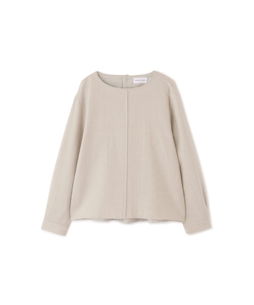 human woman(ヒューマンウーマン)の「◆セミ梳毛ツイルプルオーバー(Tシャツ/カットソー・レディース・ホワイト系その他/グレー・MEDIUM)」の11枚目の写真