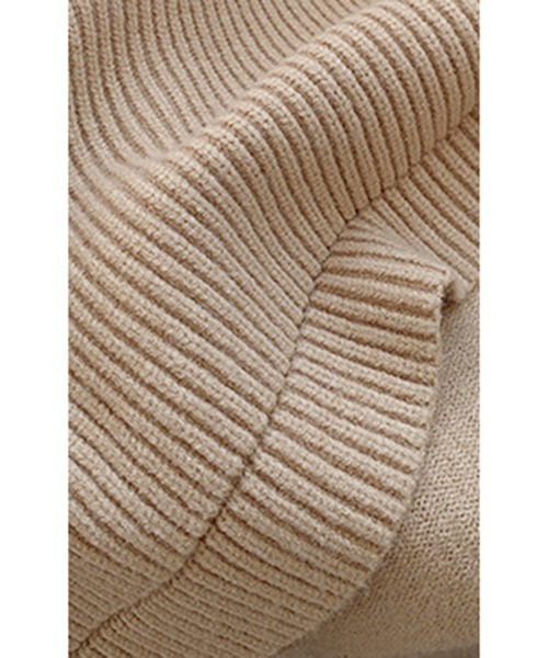 chuclla（チュクラ）の「ハイネック リブニットベスト chw21a123（ニット/セーター・レディース・ベージュ/ネイビー・FREE）」の17枚目の写真