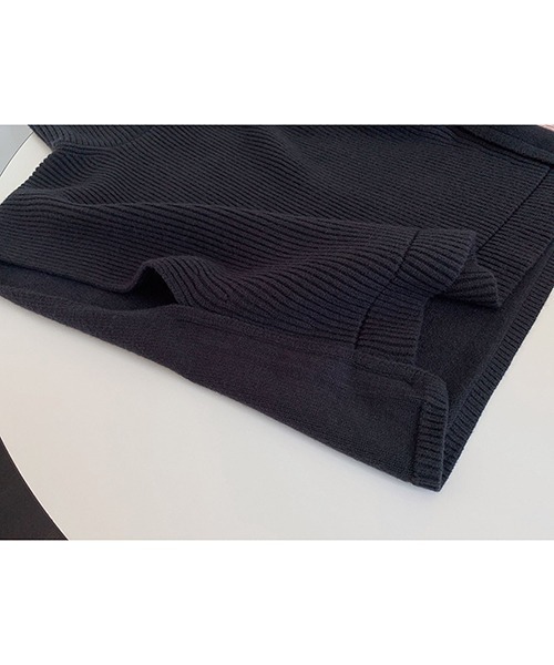 chuclla（チュクラ）の「ハイネック リブニットベスト chw21a123（ニット/セーター・レディース・ベージュ/ネイビー・FREE）」の18枚目の写真