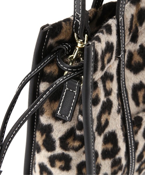 N.（N. Natural Beauty Basic）（エヌエヌナチュラルビューティーベーシック）の「レオパード柄ショルダーバッグ（トートバッグ・レディース・ブラウン系その他・ﾌﾘ-）」の9枚目の写真
