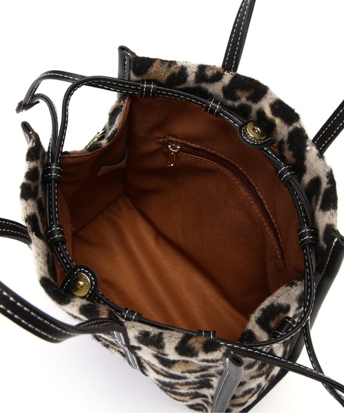 N.（N. Natural Beauty Basic）（エヌエヌナチュラルビューティーベーシック）の「レオパード柄ショルダーバッグ（トートバッグ・レディース・ブラウン系その他・ﾌﾘ-）」の13枚目の写真