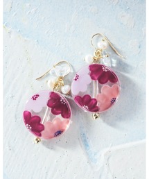 【amie】ペイントフラワーピアス(MA)