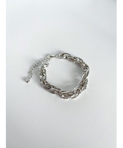 mou（モウ）の「トライバルデザインチェーンブレス（ブレスレット・レディース・シルバー・FREE）」の3枚目の写真