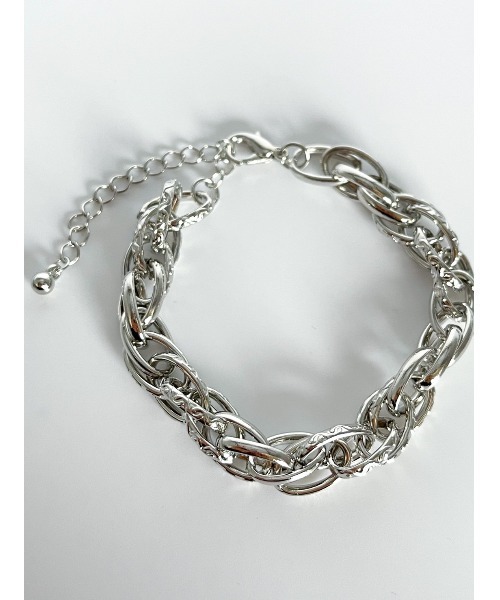 mou（モウ）の「トライバルデザインチェーンブレス（ブレスレット・レディース・シルバー・FREE）」の8枚目の写真