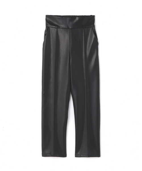 N.（N. Natural Beauty Basic）（エヌエヌナチュラルビューティーベーシック）の「フェイクレザースリムストレートパンツ（その他パンツ・レディース・ブラック・MEDIUM）」の21枚目の写真