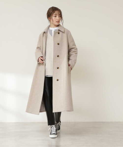 N.（N. Natural Beauty Basic）（エヌエヌナチュラルビューティーベーシック）の「フェイクレザースリムストレートパンツ（その他パンツ・レディース・ブラック・MEDIUM）」の20枚目の写真