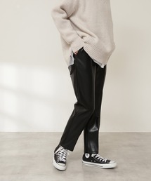 N.（N. Natural Beauty Basic） | フェイクレザースリムストレートパンツ(その他パンツ)