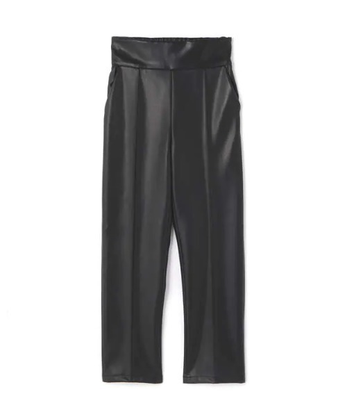 N.（N. Natural Beauty Basic）（エヌエヌナチュラルビューティーベーシック）の「フェイクレザースリムストレートパンツ（その他パンツ・レディース・ブラック・MEDIUM）」の10枚目の写真