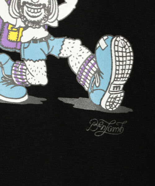 MANASTASH（マナスタッシュ）の「MANASTASH/マナスタッシュ　BEN LAMB SCHEME LOGO TEE ベンラムスキームロゴティー　7123059（Tシャツ/カットソー・メンズ・イエロー/ブラック/ホワイト・LARGE/X-LARGE/MEDIUM）」の4枚目の写真