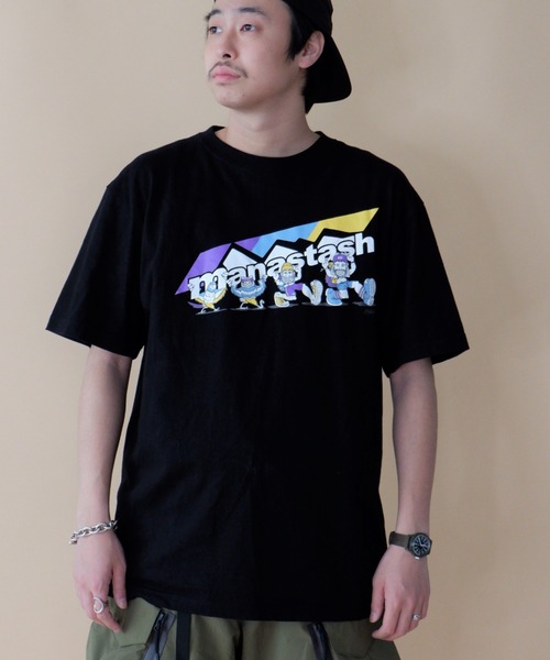 MANASTASH（マナスタッシュ）の「MANASTASH/マナスタッシュ　BEN LAMB SCHEME LOGO TEE ベンラムスキームロゴティー　7123059（Tシャツ/カットソー・メンズ・イエロー/ブラック/ホワイト・LARGE/X-LARGE/MEDIUM）」の2枚目の写真