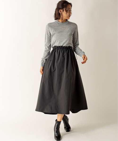 MILLION CARATS(ミリオンカラッツ)の「防縮メリノウールトップス(ニット/セーター・レディース・ブラック/ブラウン/グレー/オフホワイト/ピンク/イエロー・MEDIUM)」の13枚目の写真