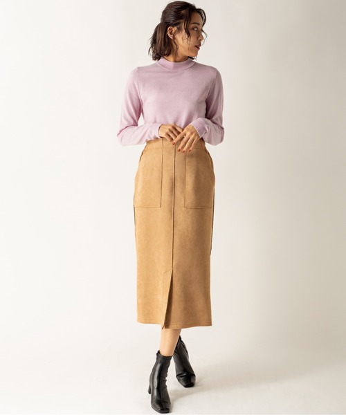 MILLION CARATS(ミリオンカラッツ)の「防縮メリノウールトップス(ニット/セーター・レディース・ブラック/ブラウン/グレー/オフホワイト/ピンク/イエロー・MEDIUM)」の10枚目の写真