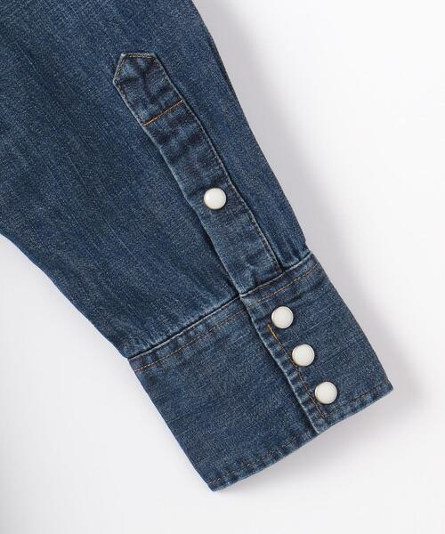 Wrangler（ラングラー）の「【別注】＜Wrangler (ラングラー)＞ ウェスタン デニム シャツ ワンピース（シャツワンピース・レディース・ライトブルー/コバルトブルー・FREE）」の19枚目の写真