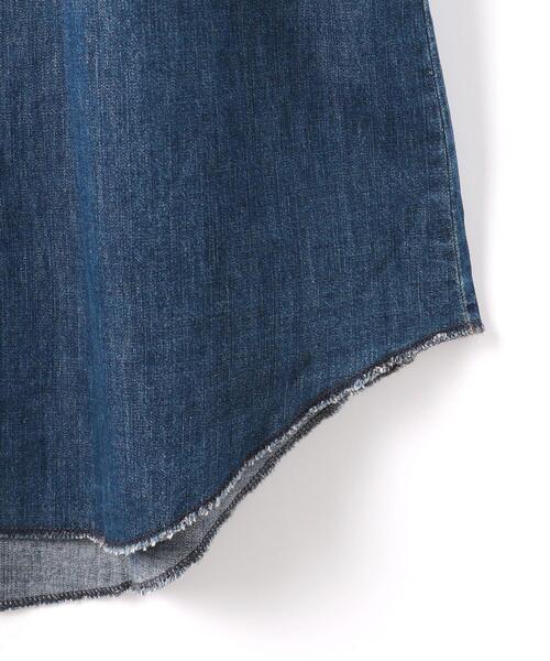 Wrangler（ラングラー）の「【別注】＜Wrangler (ラングラー)＞ ウェスタン デニム シャツ ワンピース（シャツワンピース・レディース・ライトブルー/コバルトブルー・FREE）」の20枚目の写真