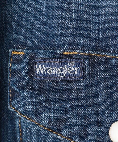 Wrangler（ラングラー）の「【別注】＜Wrangler (ラングラー)＞ ウェスタン デニム シャツ ワンピース（シャツワンピース・レディース・ライトブルー/コバルトブルー・FREE）」の22枚目の写真