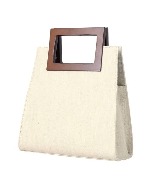 MURUA（ムルーア）の「スクエアハンドルバッグ（ハンドバッグ・レディース・アイボリー/その他1・FREE）」の3枚目の写真