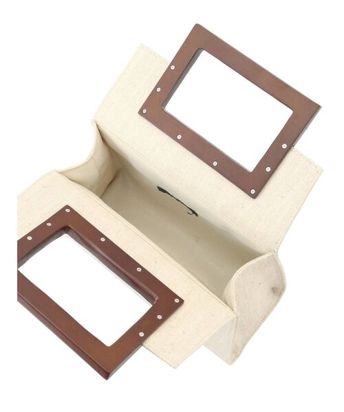 MURUA（ムルーア）の「スクエアハンドルバッグ（ハンドバッグ・レディース・アイボリー/その他1・FREE）」の9枚目の写真