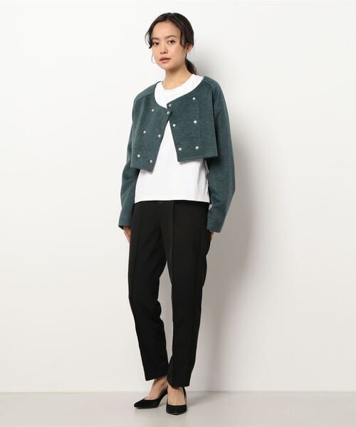 REDYAZEL（レディアゼル）の「3wayスタンドカラーバックプリーツコート（その他アウター・レディース・ダークグリーン/ベージュ/ライトベージュ・SMALL/MEDIUM）」の5枚目の写真