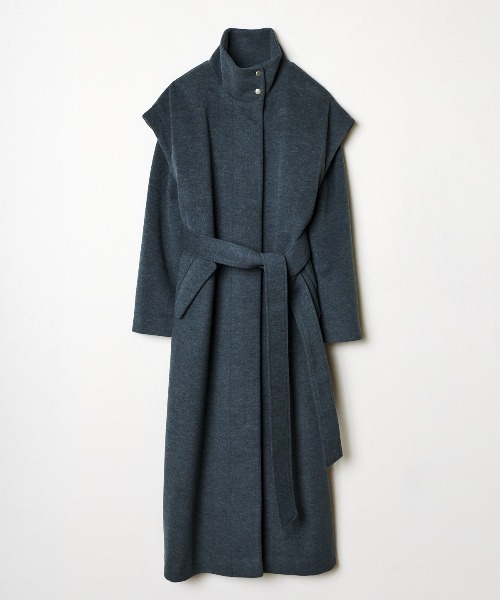 REDYAZEL（レディアゼル）の「3wayスタンドカラーバックプリーツコート（その他アウター・レディース・ダークグリーン/ベージュ/ライトベージュ・SMALL/MEDIUM）」の15枚目の写真