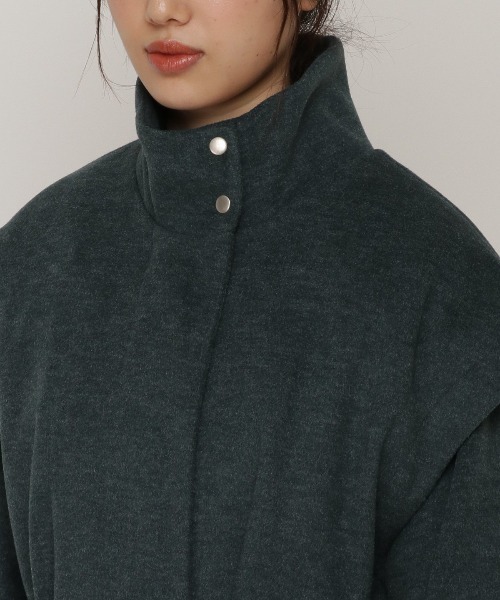 REDYAZEL（レディアゼル）の「3wayスタンドカラーバックプリーツコート（その他アウター・レディース・ダークグリーン/ベージュ/ライトベージュ・SMALL/MEDIUM）」の10枚目の写真