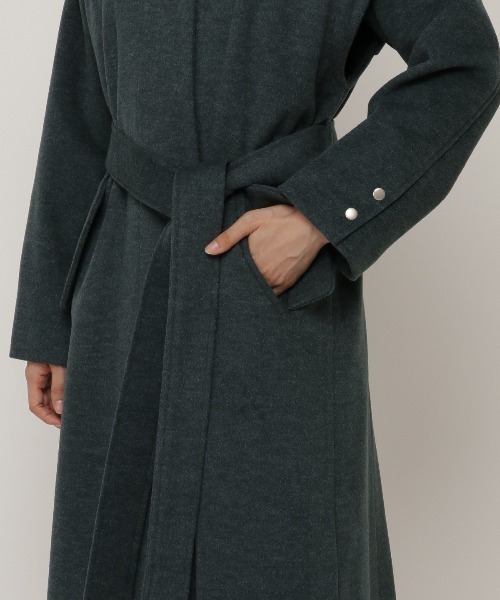 REDYAZEL（レディアゼル）の「3wayスタンドカラーバックプリーツコート（その他アウター・レディース・ダークグリーン/ベージュ/ライトベージュ・SMALL/MEDIUM）」の13枚目の写真