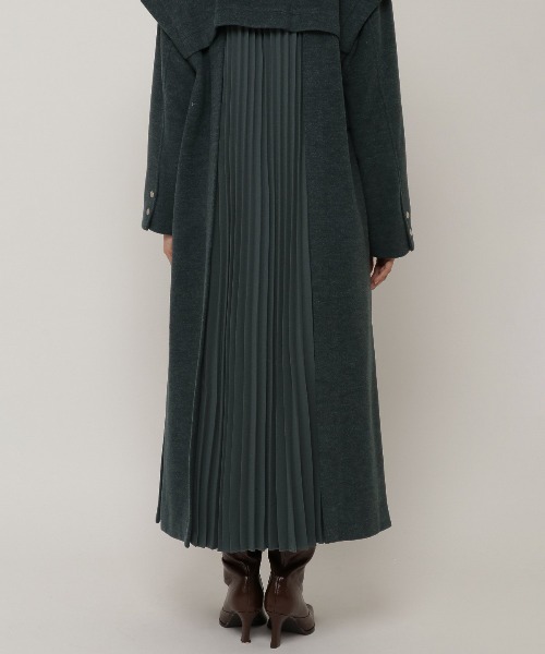 REDYAZEL（レディアゼル）の「3wayスタンドカラーバックプリーツコート（その他アウター・レディース・ダークグリーン/ベージュ/ライトベージュ・SMALL/MEDIUM）」の9枚目の写真