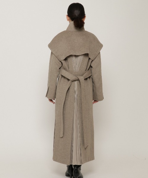 REDYAZEL（レディアゼル）の「3wayスタンドカラーバックプリーツコート（その他アウター・レディース・ダークグリーン/ベージュ/ライトベージュ・SMALL/MEDIUM）」の20枚目の写真