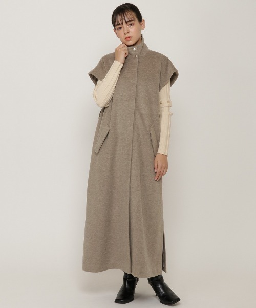 REDYAZEL（レディアゼル）の「3wayスタンドカラーバックプリーツコート（その他アウター・レディース・ダークグリーン/ベージュ/ライトベージュ・SMALL/MEDIUM）」の19枚目の写真