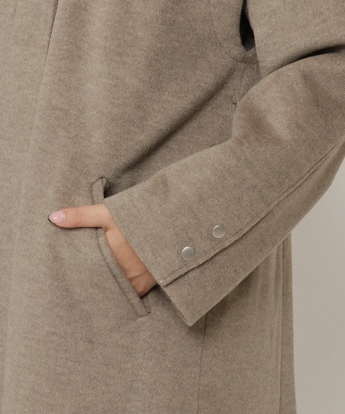 REDYAZEL（レディアゼル）の「3wayスタンドカラーバックプリーツコート（その他アウター・レディース・ダークグリーン/ベージュ/ライトベージュ・SMALL/MEDIUM）」の17枚目の写真