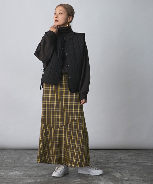 bohmal(ボマール)の「アシメ切替マーメイドスカート(スカート・レディース・ブラック/チェック・FREE)」の16枚目の写真