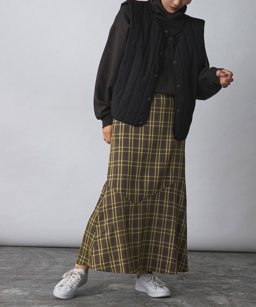 bohmal(ボマール)の「アシメ切替マーメイドスカート(スカート・レディース・ブラック/チェック・FREE)」の19枚目の写真