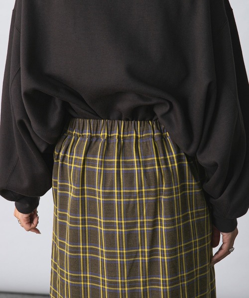bohmal(ボマール)の「アシメ切替マーメイドスカート(スカート・レディース・ブラック/チェック・FREE)」の13枚目の写真