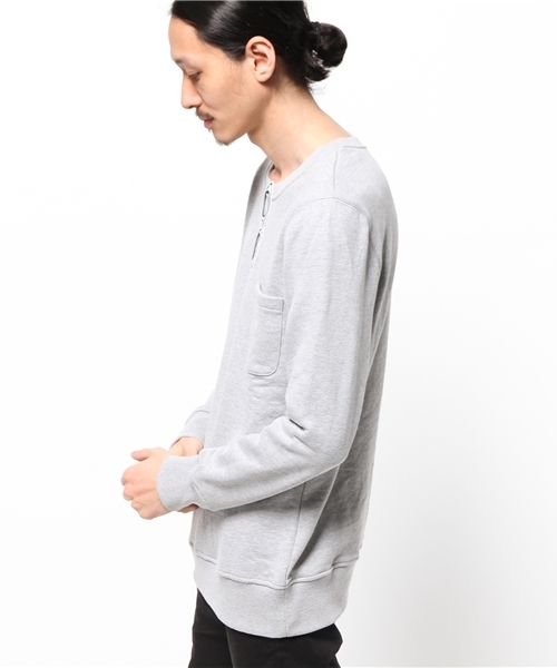 SUPERTHANKS（スーパーサンクス）の「SUPER THANKS(スーパーサンクス) サングラスワッペンスウェット（スウェット・メンズ・ホワイト/グレー/ブラック・MEDIUM/SMALL/LARGE）」の5枚目の写真