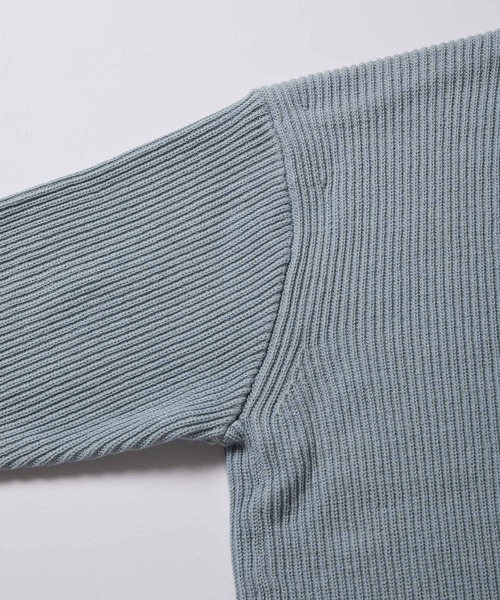 ADAM ET ROPE'（アダムエロペ）の「ビッグシルエット 畦編みカーディガン（カーディガン/ボレロ・メンズ・チャコールグレー/ホワイト系その他6/ブルー系その他6/ピンク系その他2・M/L）」の12枚目の写真