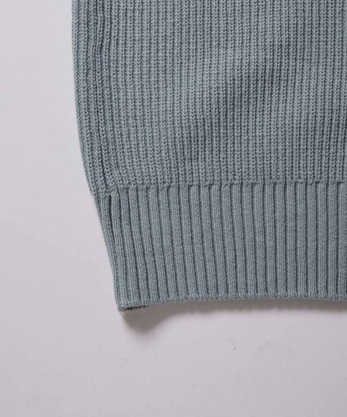 ADAM ET ROPE'（アダムエロペ）の「ビッグシルエット 畦編みカーディガン（カーディガン/ボレロ・メンズ・チャコールグレー/ホワイト系その他6/ブルー系その他6/ピンク系その他2・M/L）」の7枚目の写真