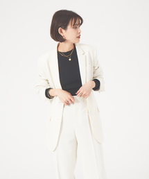 Rouge vif | 【セットアップ対応】ツィルシングルジャケット(テーラードジャケット)