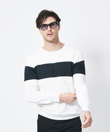 K04STRIPE CREW NECK