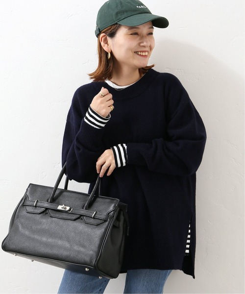 JOURNAL STANDARD(ジャーナルスタンダード)の「ウールカシミヤホールガーメントクルーネック(ニット/セーター・レディース・ホワイト/ネイビー/ピンク/イエロー・FREE)」の3枚目の写真