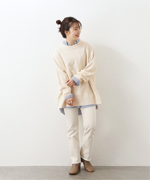 JOURNAL STANDARD(ジャーナルスタンダード)の「ウールカシミヤホールガーメントクルーネック(ニット/セーター・レディース・ホワイト/ネイビー/ピンク/イエロー・FREE)」の16枚目の写真