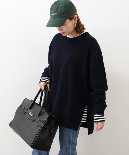 JOURNAL STANDARD(ジャーナルスタンダード)の「ウールカシミヤホールガーメントクルーネック(ニット/セーター・レディース・ホワイト/ネイビー/ピンク/イエロー・FREE)」の11枚目の写真