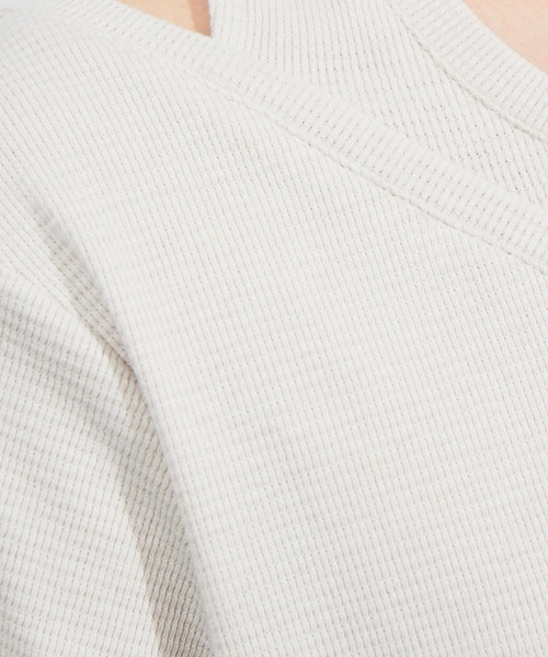 NOMINE（ノミネ）の「アメスリタンクレイヤードハニカムプルオーバー（Tシャツ/カットソー・レディース・ホワイト/ブラック/オレンジ/グレイッシュベージュ・フリー）」の15枚目の写真