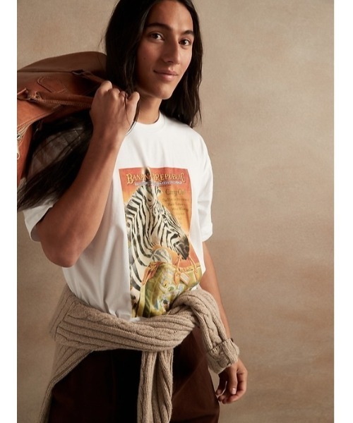 キャリーオン ゼブラグラフィック Tシャツ Tシャツ カットソー Banana Republic バナナリパブリック のファッション通販 Zozotown