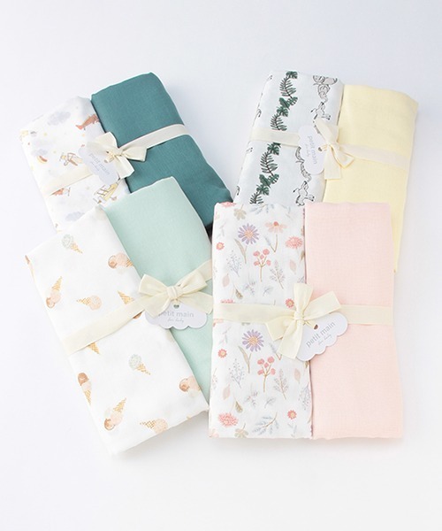 petit main（プティマイン）の「【オーガニック】スワドル2P（おくるみ・キッズ・イエロー/ブルー/ライトグリーン/ライトピンク・FREE）」の10枚目の写真