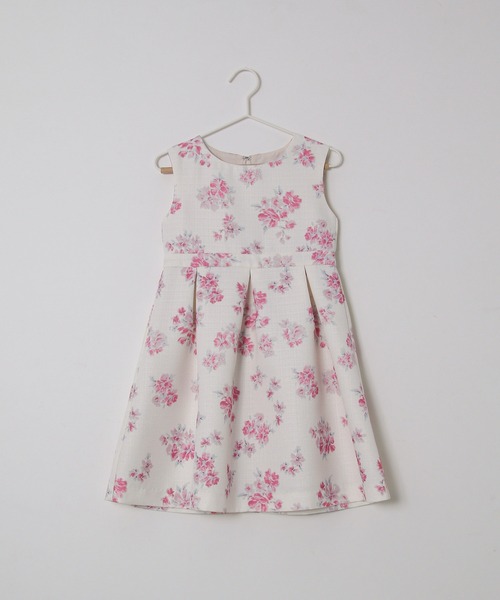 ROPE' PICNIC（ロペピクニック）の「【KIDS】フラワープリントノースリーブワンピース（ワンピース・キッズ・ピンク/ブルー・110/120/130/140）」の2枚目の写真