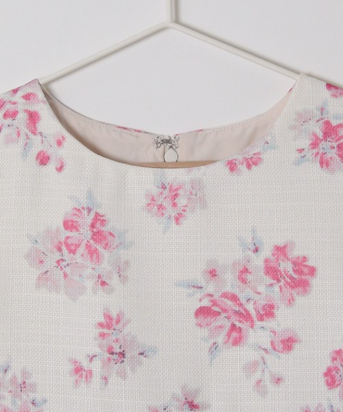 ROPE' PICNIC（ロペピクニック）の「【KIDS】フラワープリントノースリーブワンピース（ワンピース・キッズ・ピンク/ブルー・110/120/130/140）」の7枚目の写真
